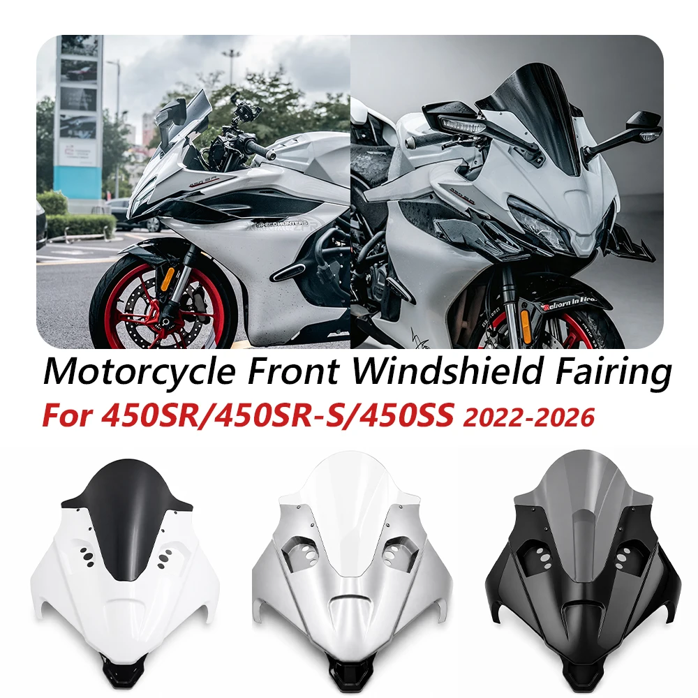 For CFMOTO CF 450SR 450SR-S 450SS 450 SR SS 2022-2026 2025 2024 Motorcycle Racing Lampshade Front Windshield Windscreen Fairing