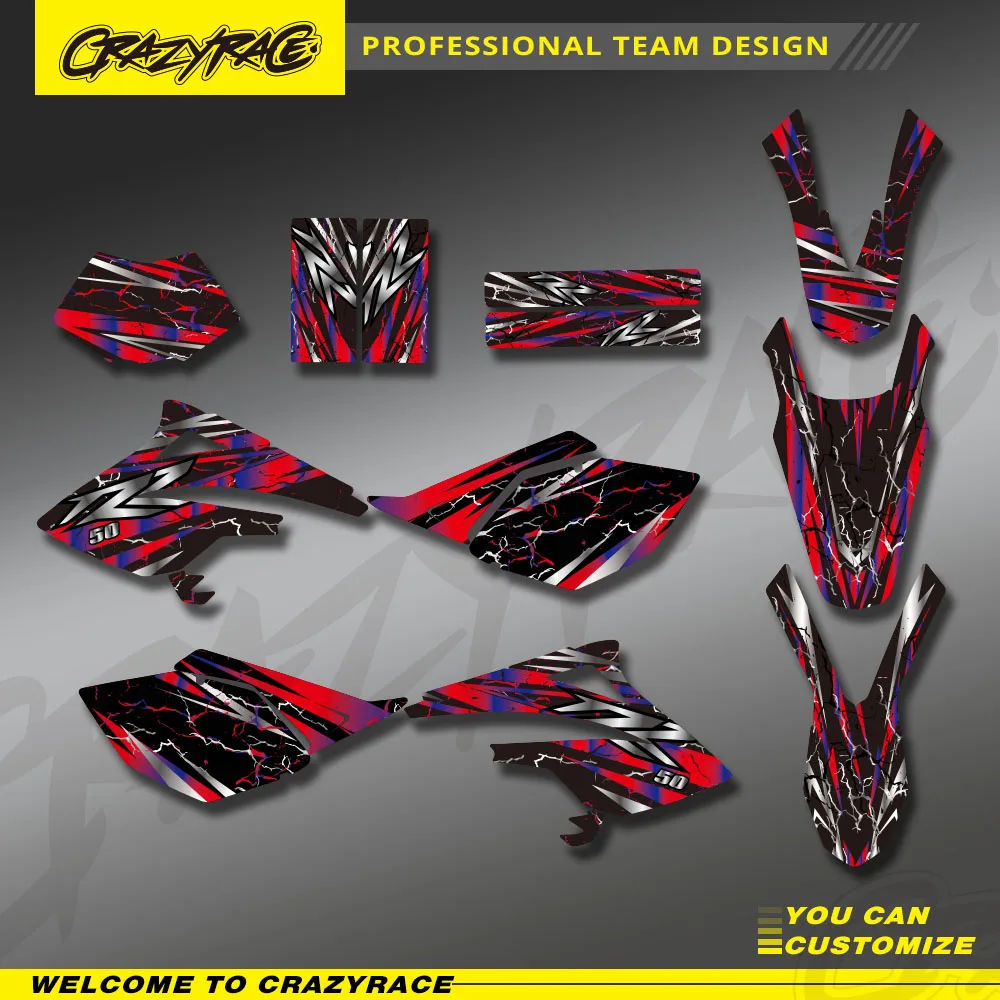 

Motocross Graphics Backgrounds Decals Stickers Kits For BETA RR 50 2006 2007 2008-2010 BETA RR50 Customize Protector Sticker
