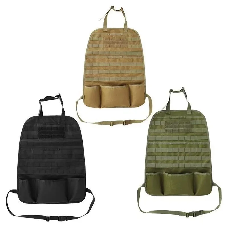 Multi-function Molle Car Seat Back Organizer Tactical Storage Pouch Outdoor Hunting Gear Bag Multiple Pockets Auto Seat Cover