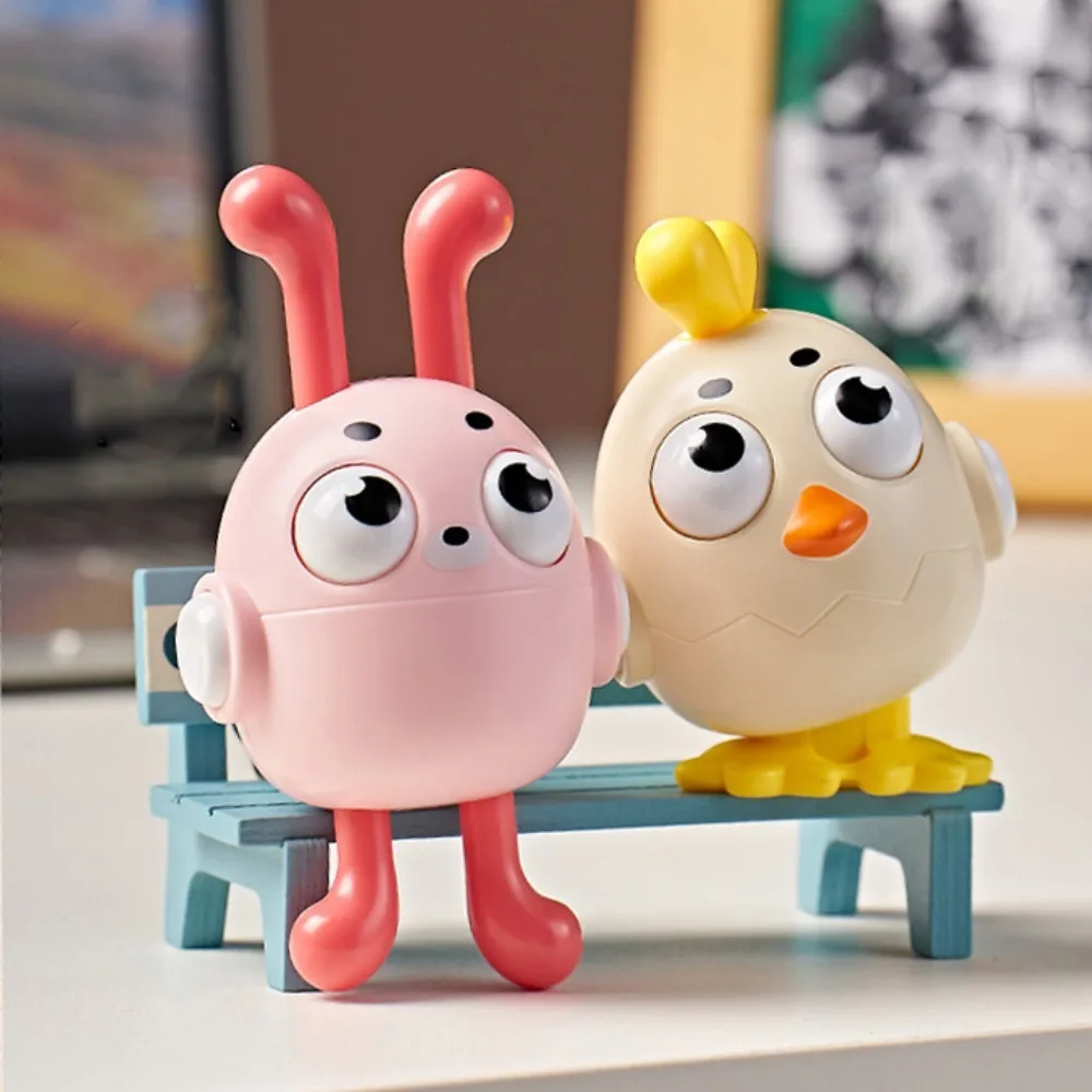

Kawaii Movable Animal Press Keychain Press Rabbit Press Toy Pendant Bear Cute Cartoon Animal Keyring Hanging Accessory