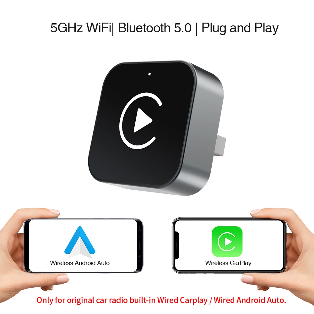 Mini 2-in-1 Wireless CarPlay & Android Auto Adapter image