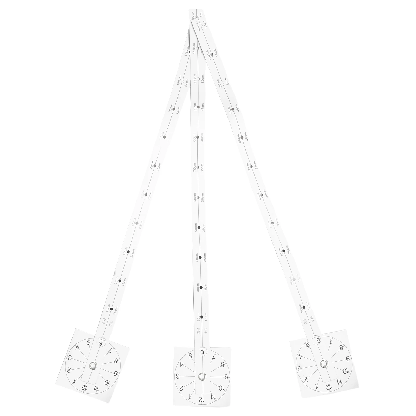 

3pcs Diy Wall Clock Graduated Scale Precision Paper Ruler Silent Clock Parts Accessories For Living Room Bedroom Office