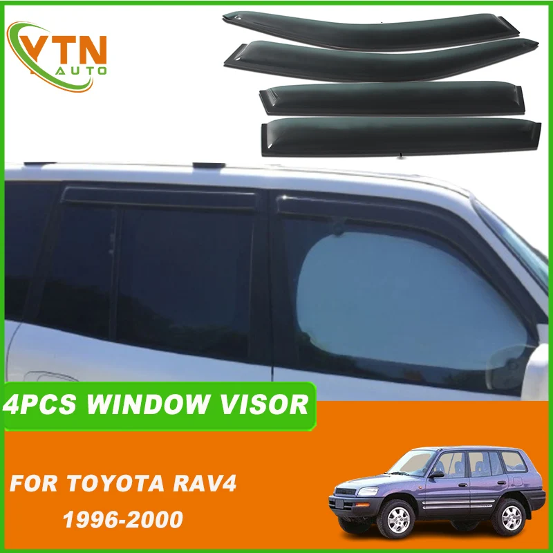 

For Toyota Rav4 Rav-4 1996 1997 1998 1999 2000 Car Window Visor Rain Sun Guard Vent Wind Deflector Weathershield