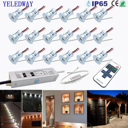 12V Mini reflektory LED 1W Downlight sufitowe z możliwością przyciemniania zestaw Lamp pilota wpuszczana do sypialni szafka kuchenna punktowe oświetlenie Led