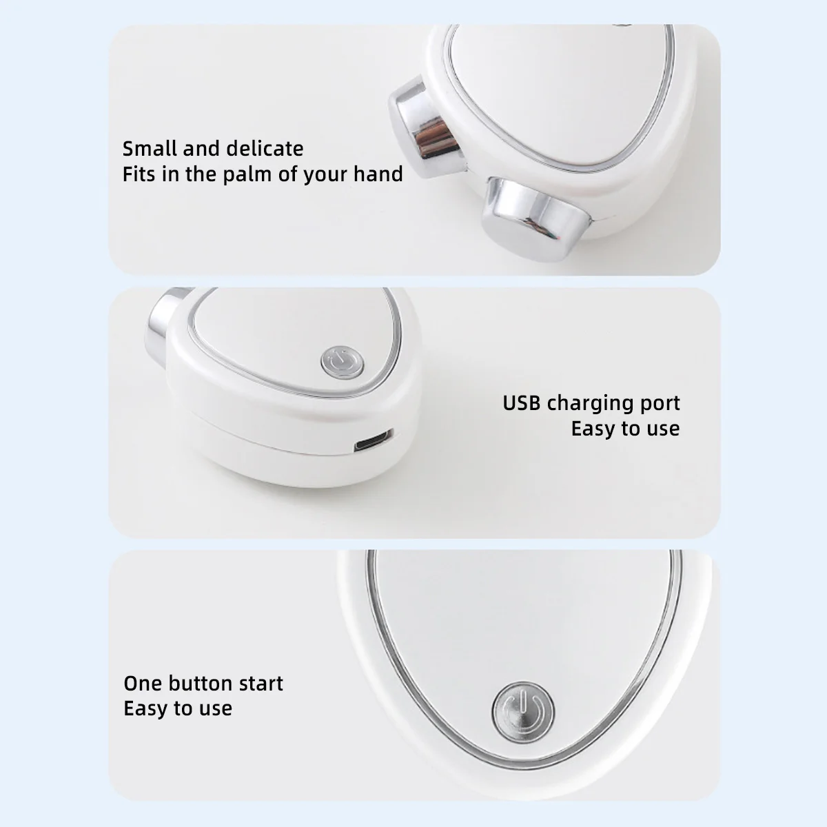 Instrumento de belleza de rodillo portátil Ems Micro levantamiento de corriente masaje de rodillo 3D apretar la piel mejorar el edema y iluminar la piel