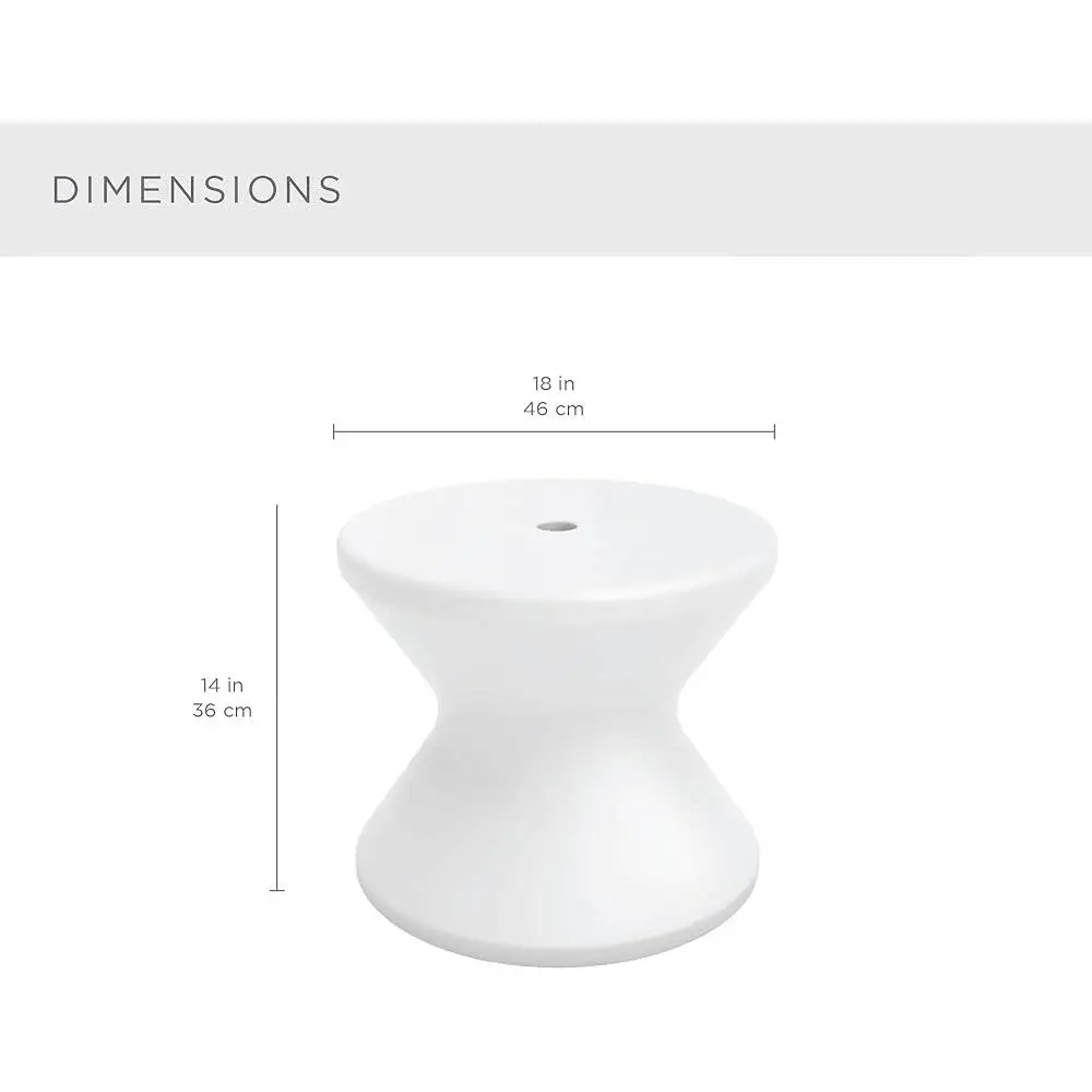 In Pool Side Table with Umbrella Hole Relaxation Durable UV Resistant Outdoor Accessory Easy Installation Ledges up to 10 Inches