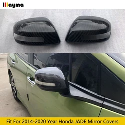 Carbon Fiber Car Door Mirror Covers Side Rearview Sticker Caps Fit For Honda 2014 - 2020 JADE