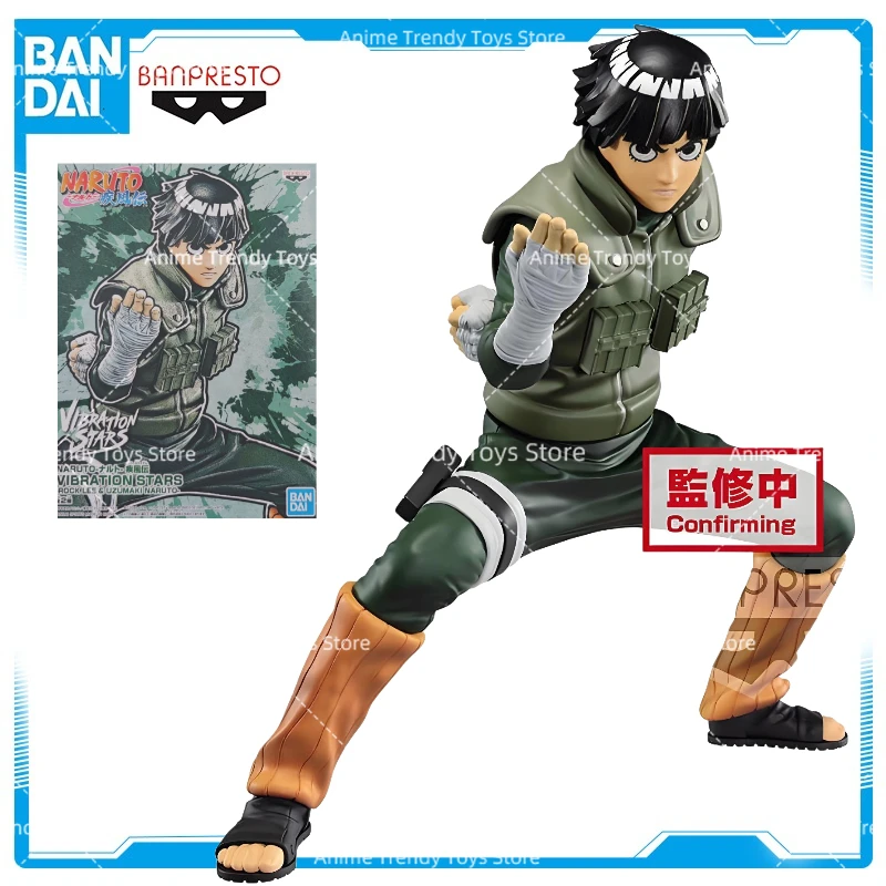 

In Stock Bandai Banpresto Naruto Anime Figures Rock Lee Action VIBRATION STARS Collectible Model Toys WY