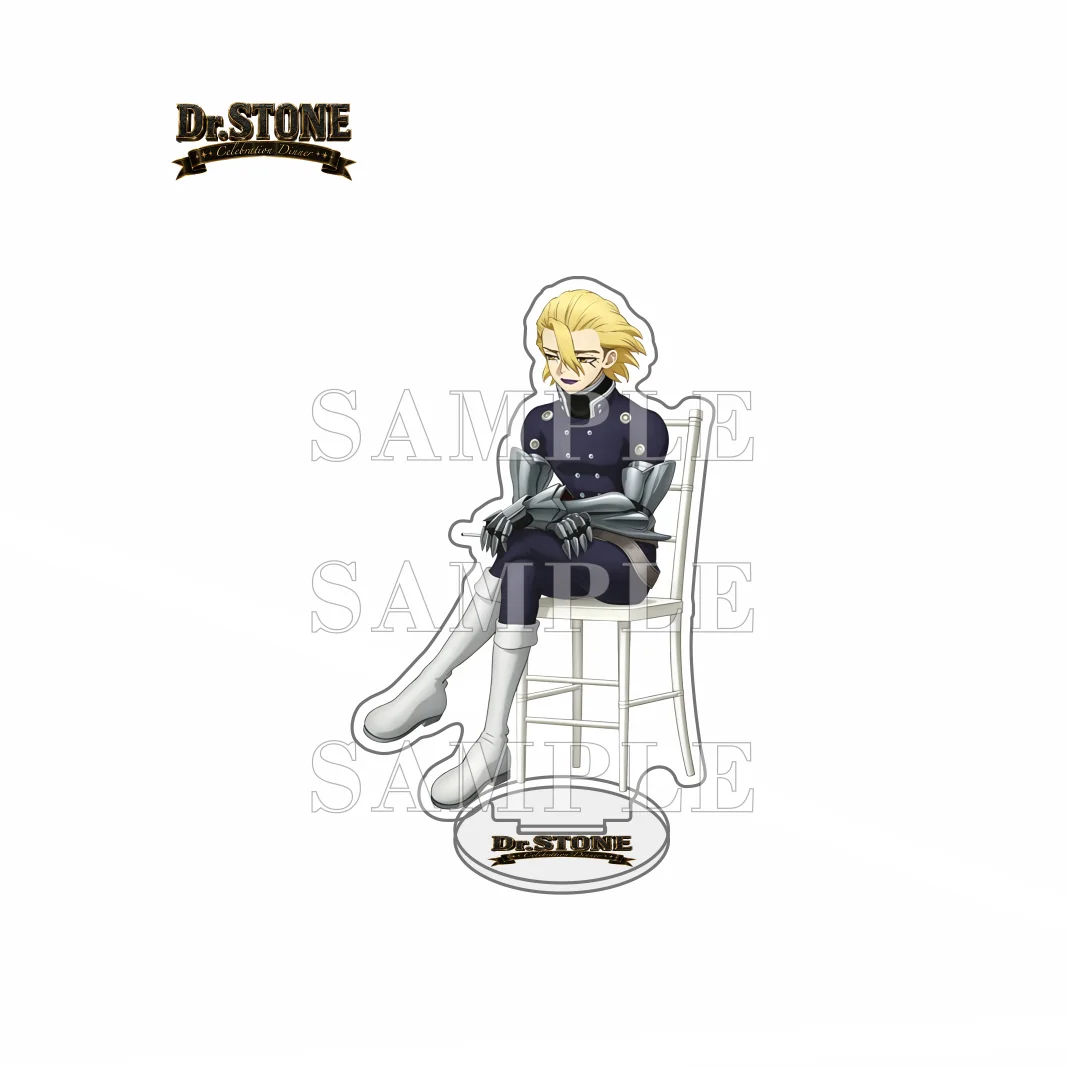 Anime Dr.STONE Celebration Dinner Latest Senku Ishigami/Taiju Oki  Acrylic Stand Keychain Figure Model Plate Desk Decor Gifts