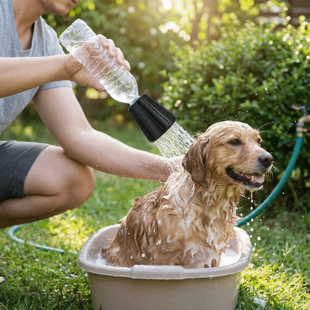 Pet Grooming Portable Pet Shower Head Reusable Handheld Dog Shower Nozzle Quick Washing Universal Cat Cleaning Sprayer Camping