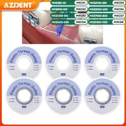 25 Feet/Roll Dental Orthodontic Elastic Thread Solid AZDENT Traction Ligature Power Tube Ortho Wires Size 0.020/0.025/0.030