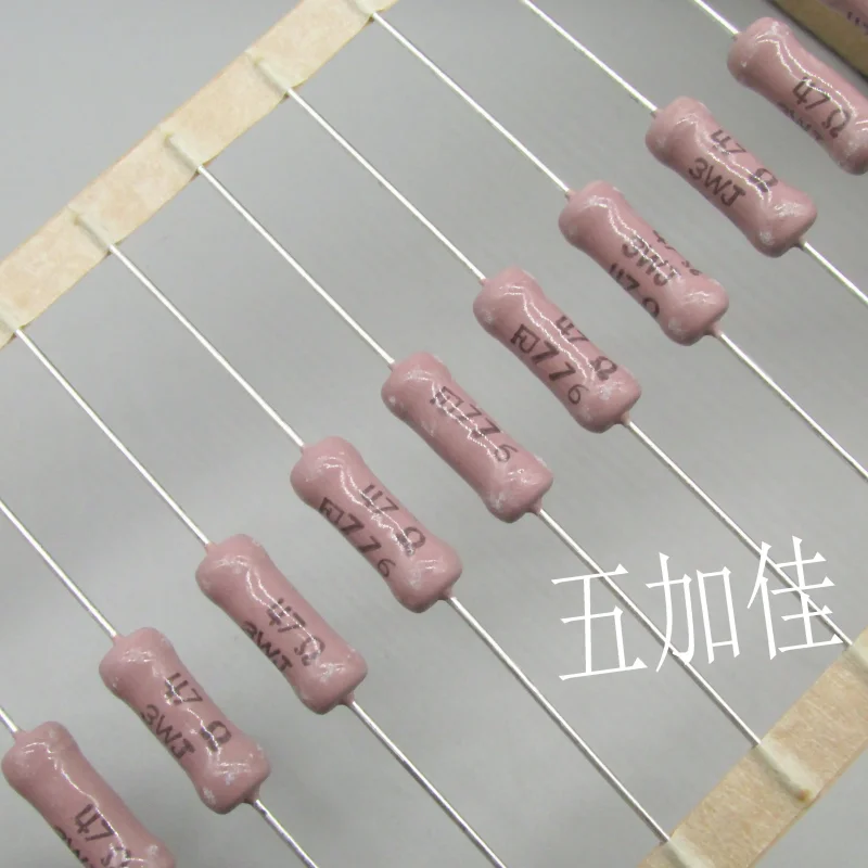 10-100pcs Japanese RSS03J47R0A640NH 3W 47R 5% heat-resistant oxide metal film resistor