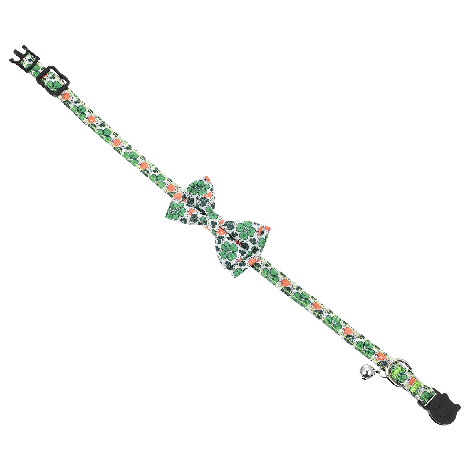 

Bowknot Design Cat Collar Adjustable Green Decorative Pet Neckband Kitten Collar Fashionable Cat Neck Belt Photo Prop