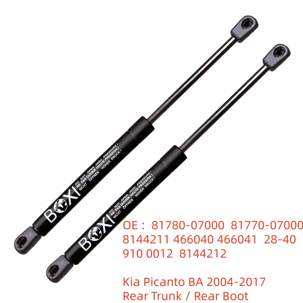 BOXI 2Pcs Rear Boot Gas Spring Shock Lift Strut Support Bar Rod For Kia Picanto BA 2004 - 2017 8177007000 Lift Struts
