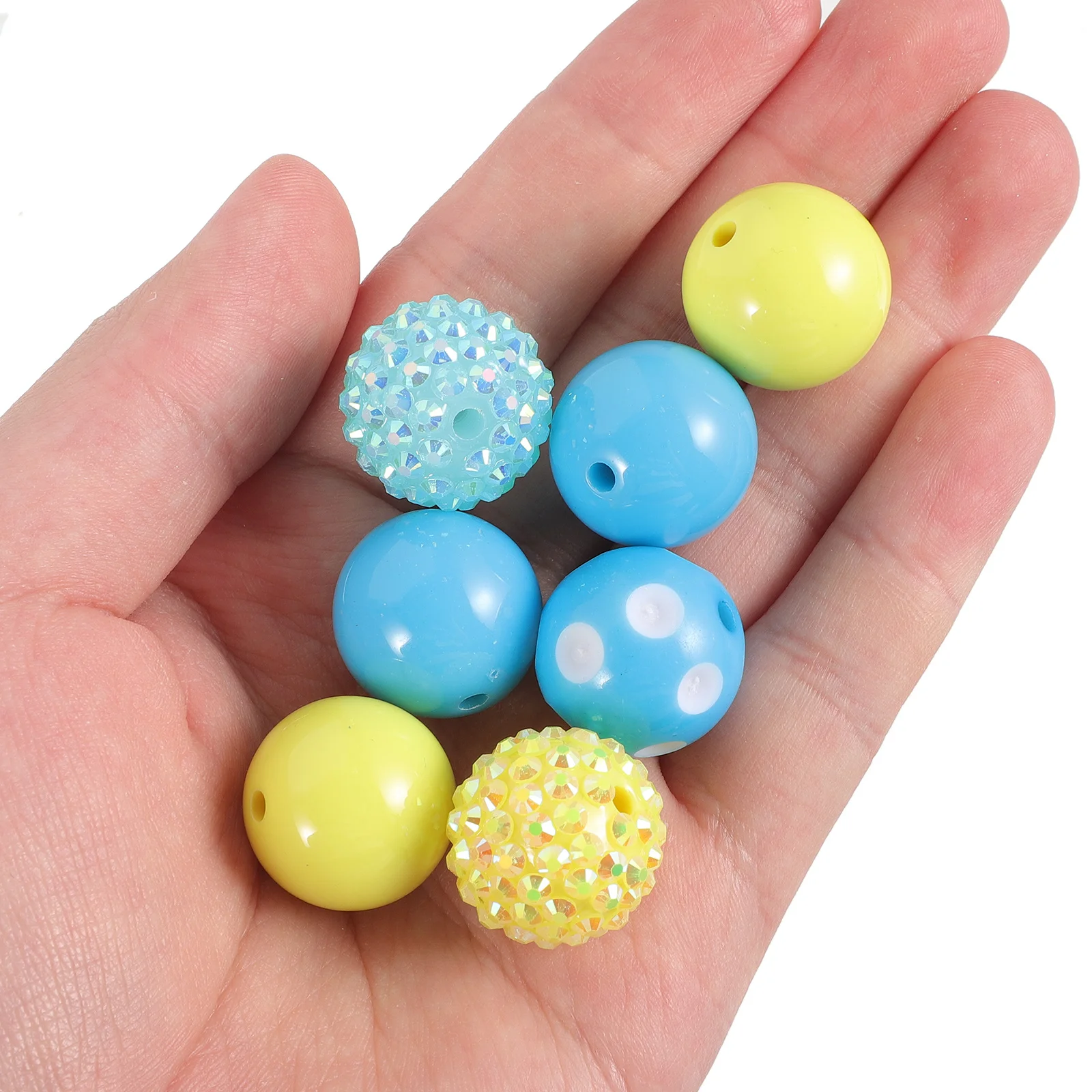 

50Pcs Acrylic Beads for Steel Pen DIY Crafts Loose Beads Handmade Jewelry Beadable Pen Accessories Supply DIY Supply