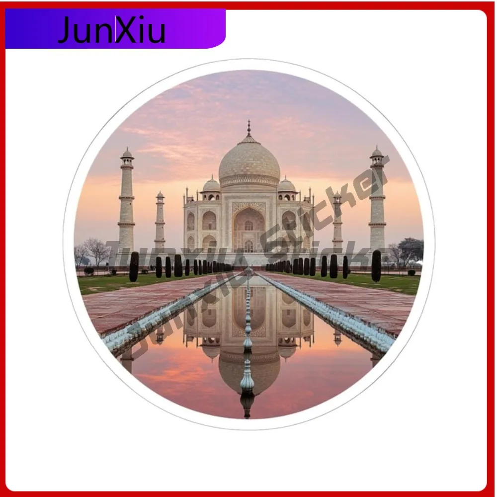 

Taj Mahal Stickers Beautiful Travel Decor Laptop Luggage Kayak Suv Cover Scratches Decoration Accessory Racing Decals For Camper