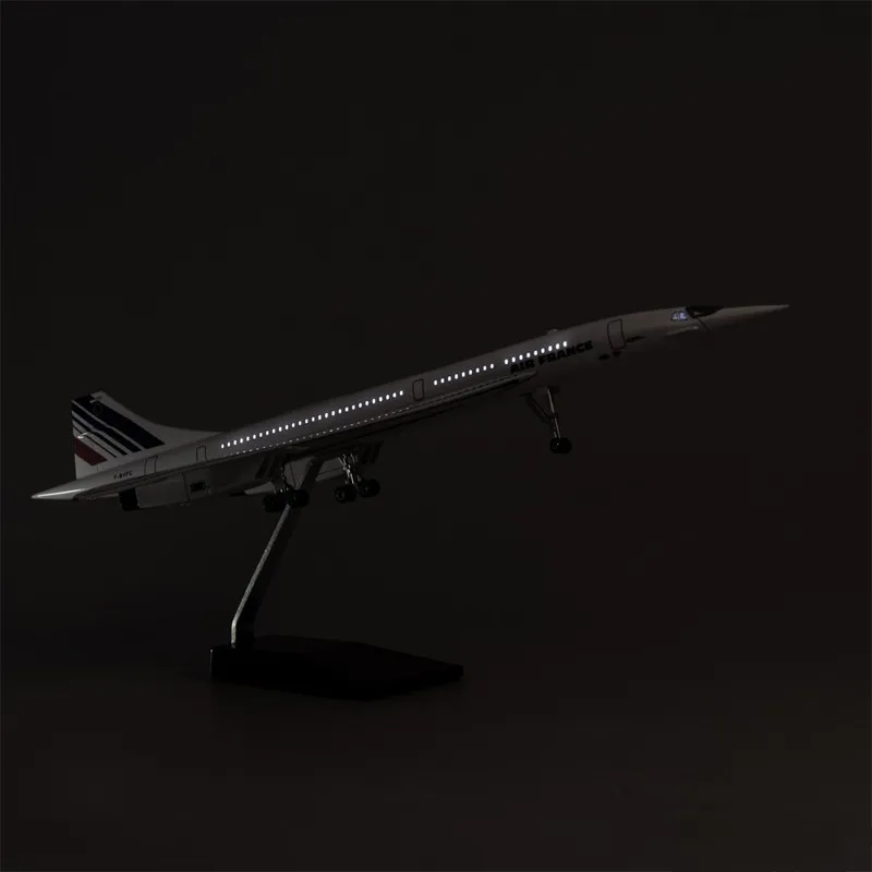 2025 nova escala 1:125 resina diecast ar frança concorde airways com avião leve modelo avião brinquedos coleção de aeronaves exibição