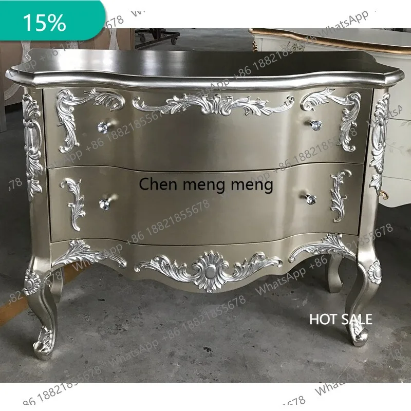 

M178 European-style entrance cabinet, living room decorative cabinet, partition, painted American solid wood chest of drawers