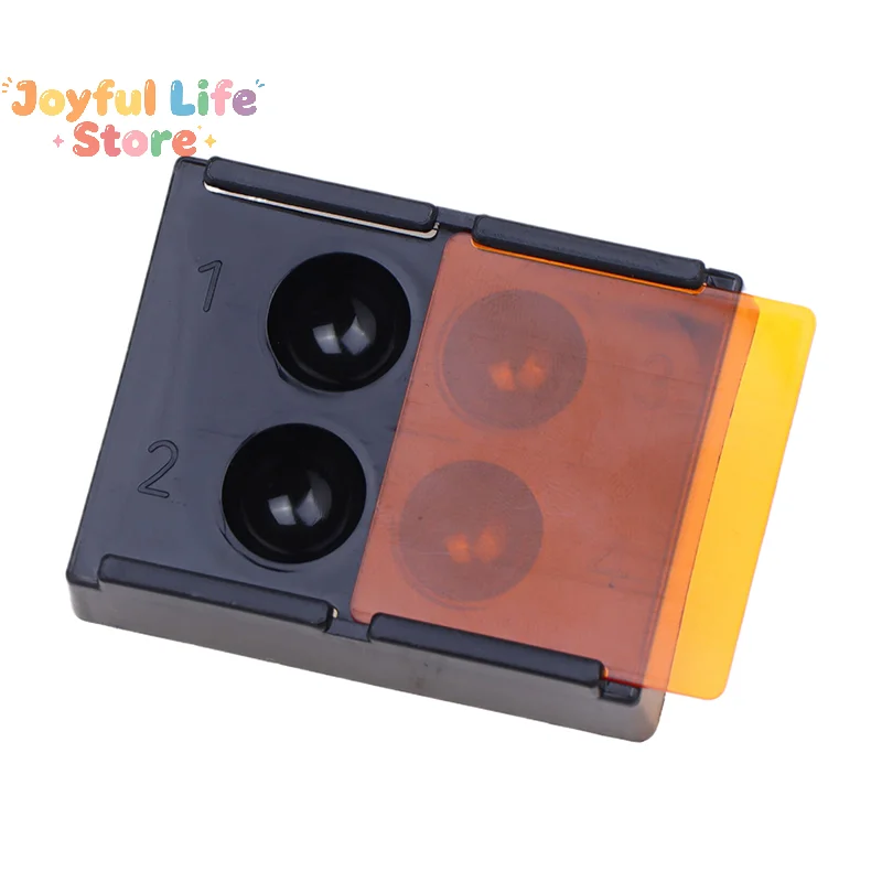 Hot 4 Holes Dental Shading Light Box Composite Resin Mixing Well Light-proof Storage Hading Color Toning Case Dentist Material