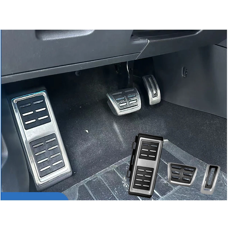 

Car Styling Sport Fuel Brake Dead Pedal Cover Set DSG for Seat Leon 5F MK3 for Skoda Octavia A7 for VW Golf 7 8 Auto Accessories