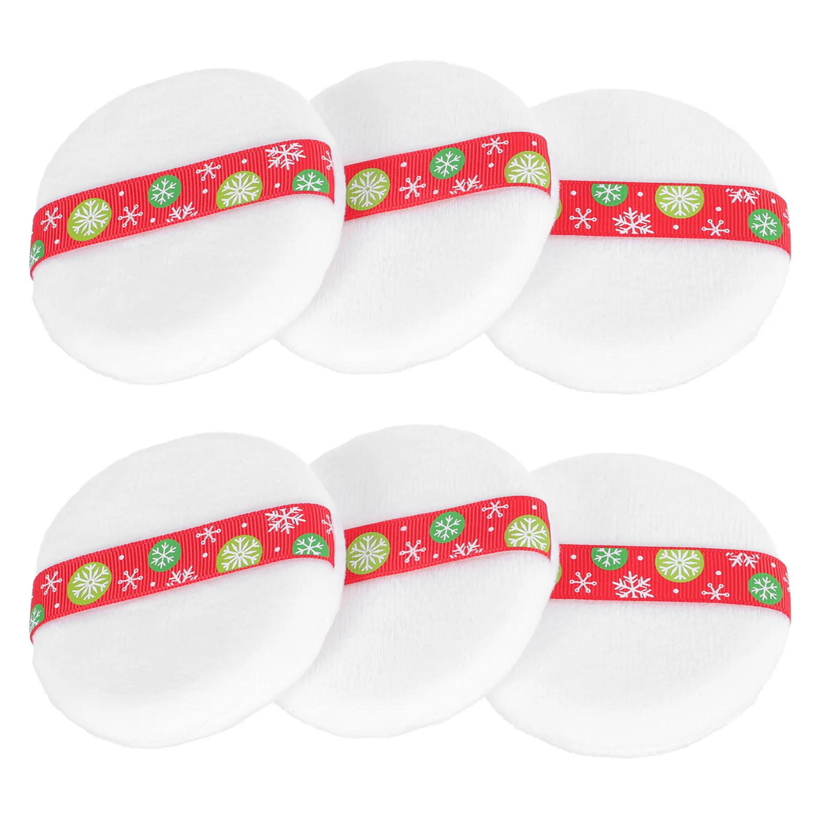 6 قطع من أداة مكياج بودرة الوجه المنتفخة المريحة، كريم الأساس السائل، خافي عيوب البشرة، كريم أحمر الخدود، أداة مكياج ناعمة #4