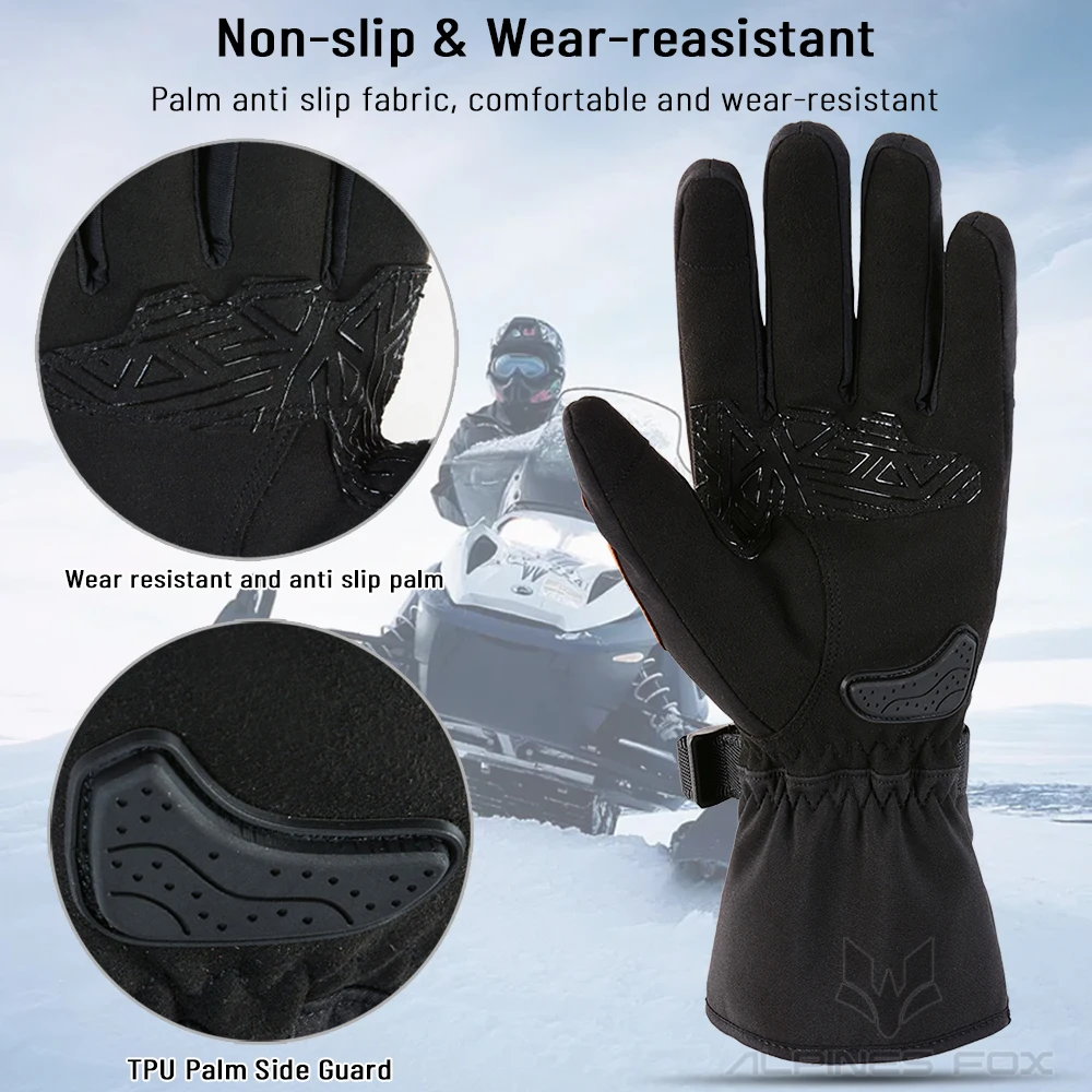 قفازات SUOMY-Windproof ومقاومة للماء للدراجات النارية ، قفازات ركوب الدراجات النارية ، شاشة تعمل باللمس ، قفازات موتوكروس ، جديد ، شتاء