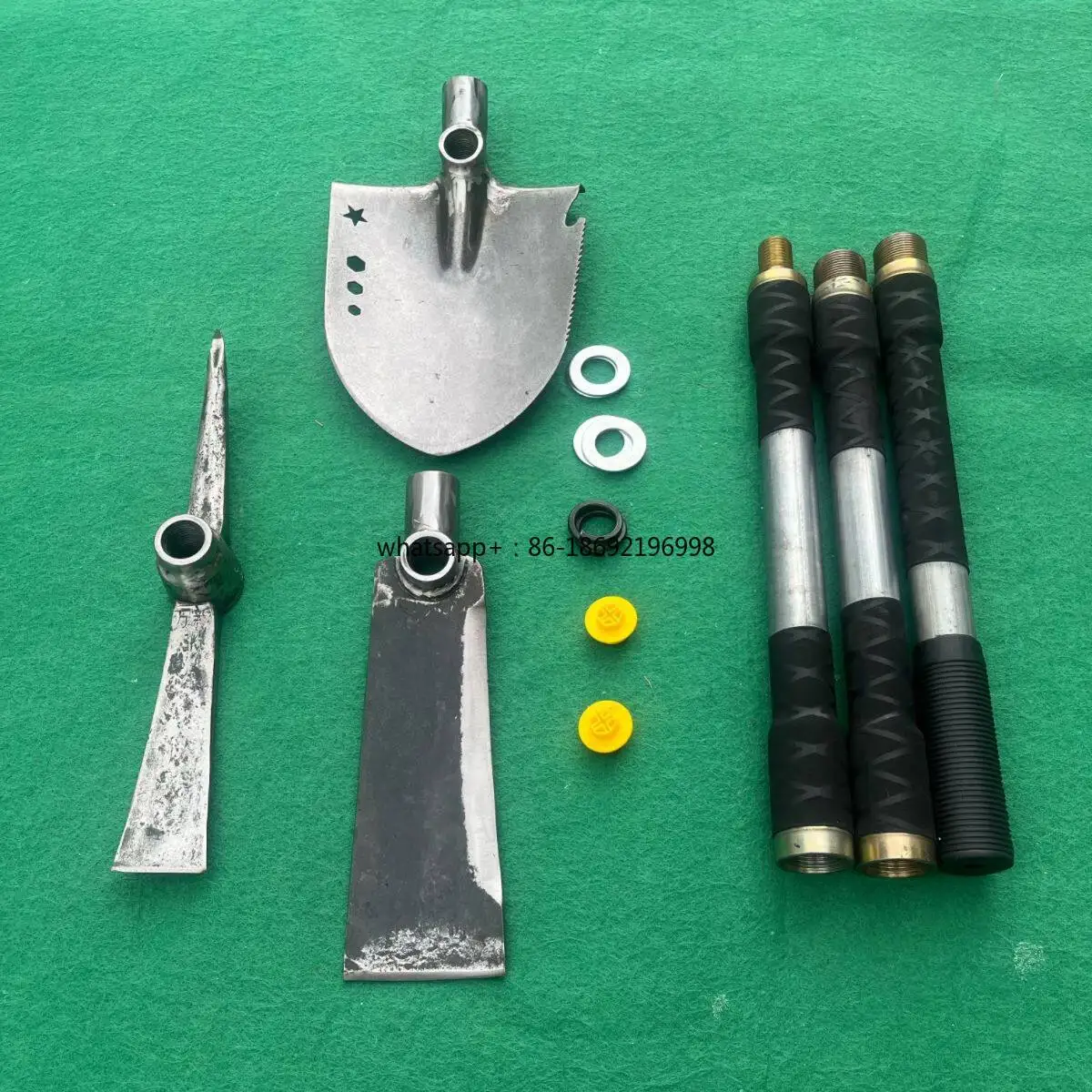 Hand-forged Multi-functional Hoe with Camping and Fishing Vehicle Tools