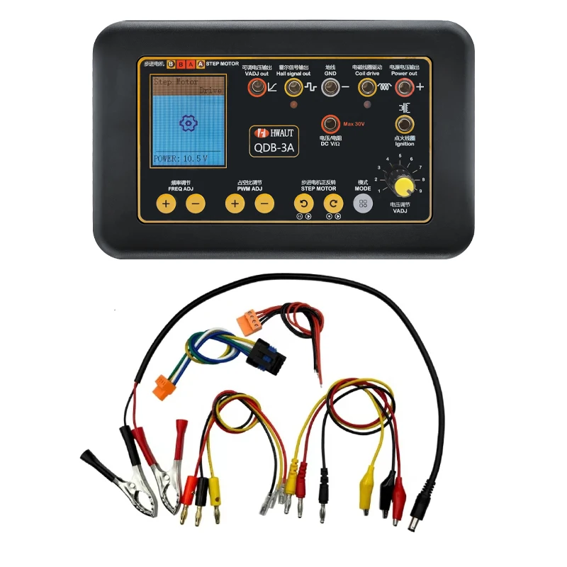 Inyector de prueba de bobina de encendido de coche, QDB-3A, 2A, válvula solenoide, Motor paso a paso de ralentí, probador de instrumentos, Detector