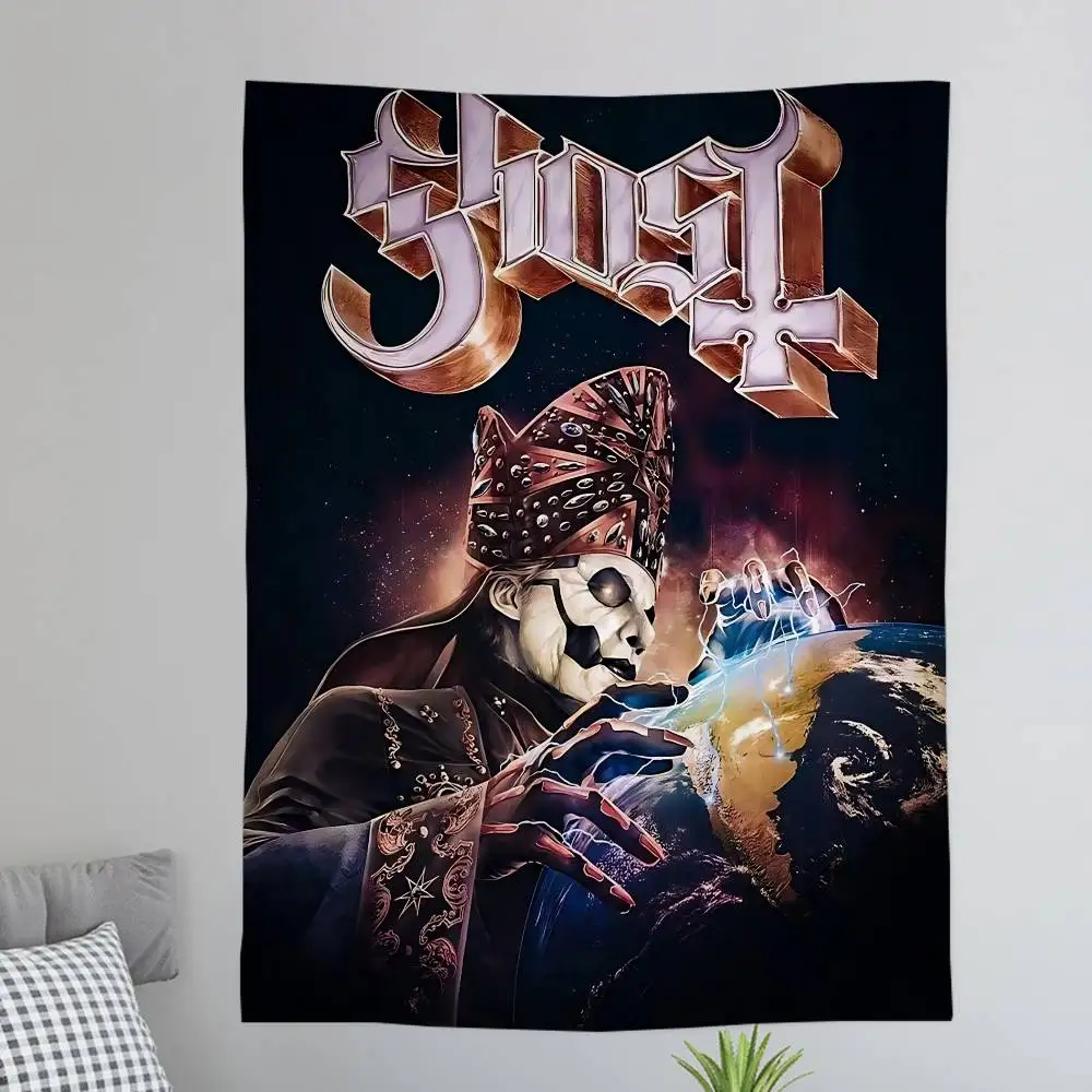 Ghost Swedish Band DIY Wall Tapestry for Living Room Home Dorm Decor Wall Art Decor