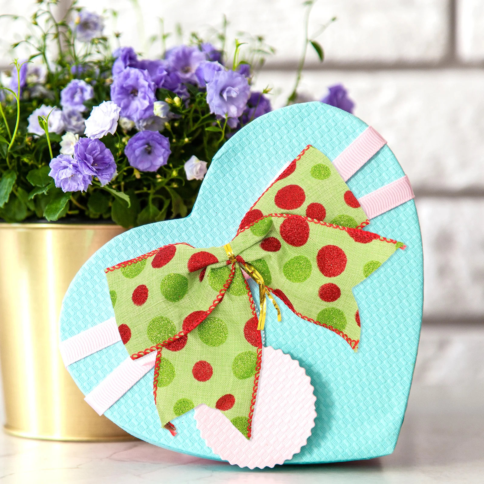 

12Pcs Festive Christmas Bows Dot Design Bows for Tree Ornament Gift Packaging Home Xmas Party Decor Holiday Supplies