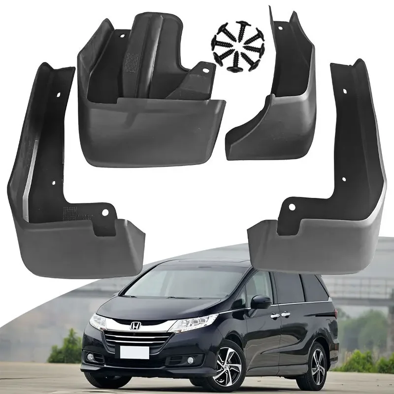 

For Honda Odyssey 2015 black car mudguard Reduce dust Resist tire dirt car accessories tools