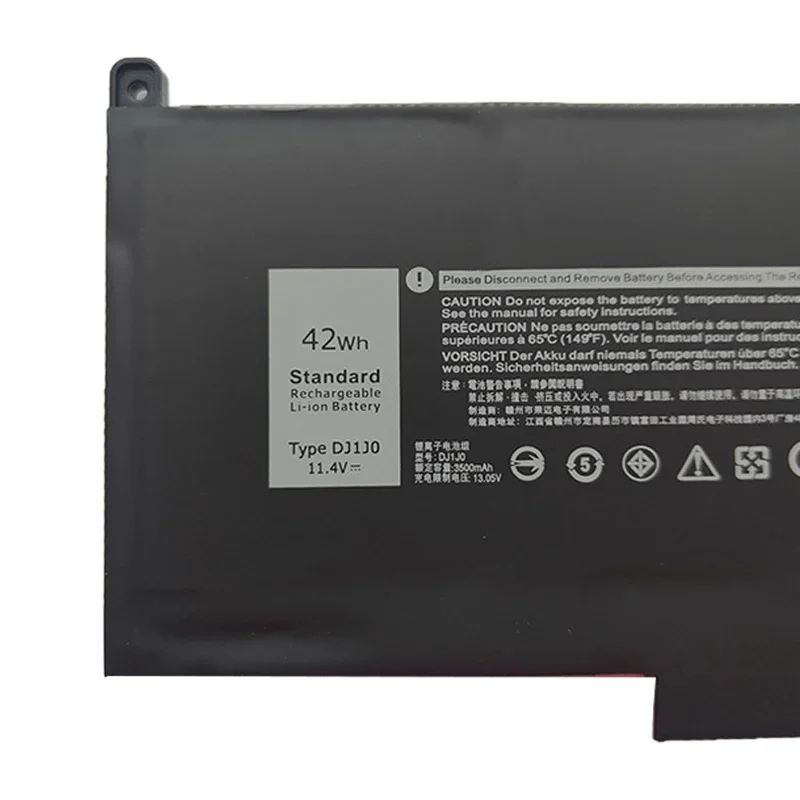 Imagem -04 - Bateria Damaite F3ygt para Dell Latitude 7480 12 13 7000 7280 7290 E7280 E7290 E7380 E7390 7000 7380 7390 7480 7490 2x39g Dj1j0