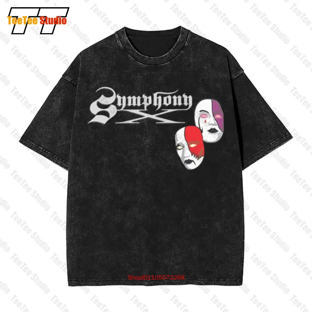 Symphony X American Progressive Metal Band Mask Vintage Oversized T-Shirt M 2Xl PU1V