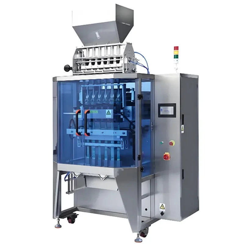 Fully automatic high-speed three-sided sealing particle multi-column packaging machine