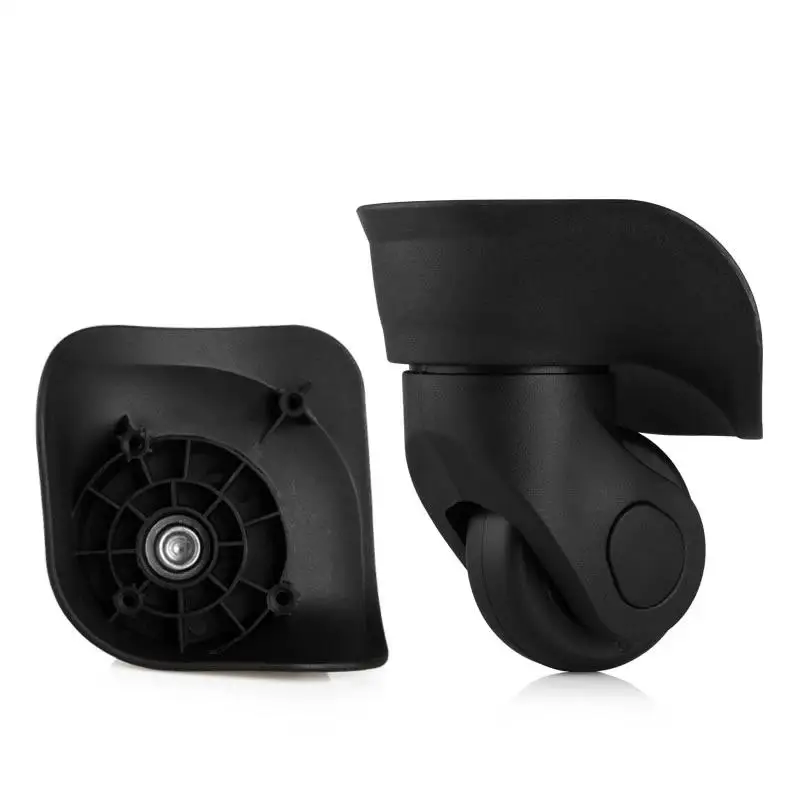 2 قطعة عجلات حقيبة الأمتعة عجلة دوارة عجلات الأمتعة الصامتة استبدال عجلات صندوق جمركي ملحقات عربة عجلات #1