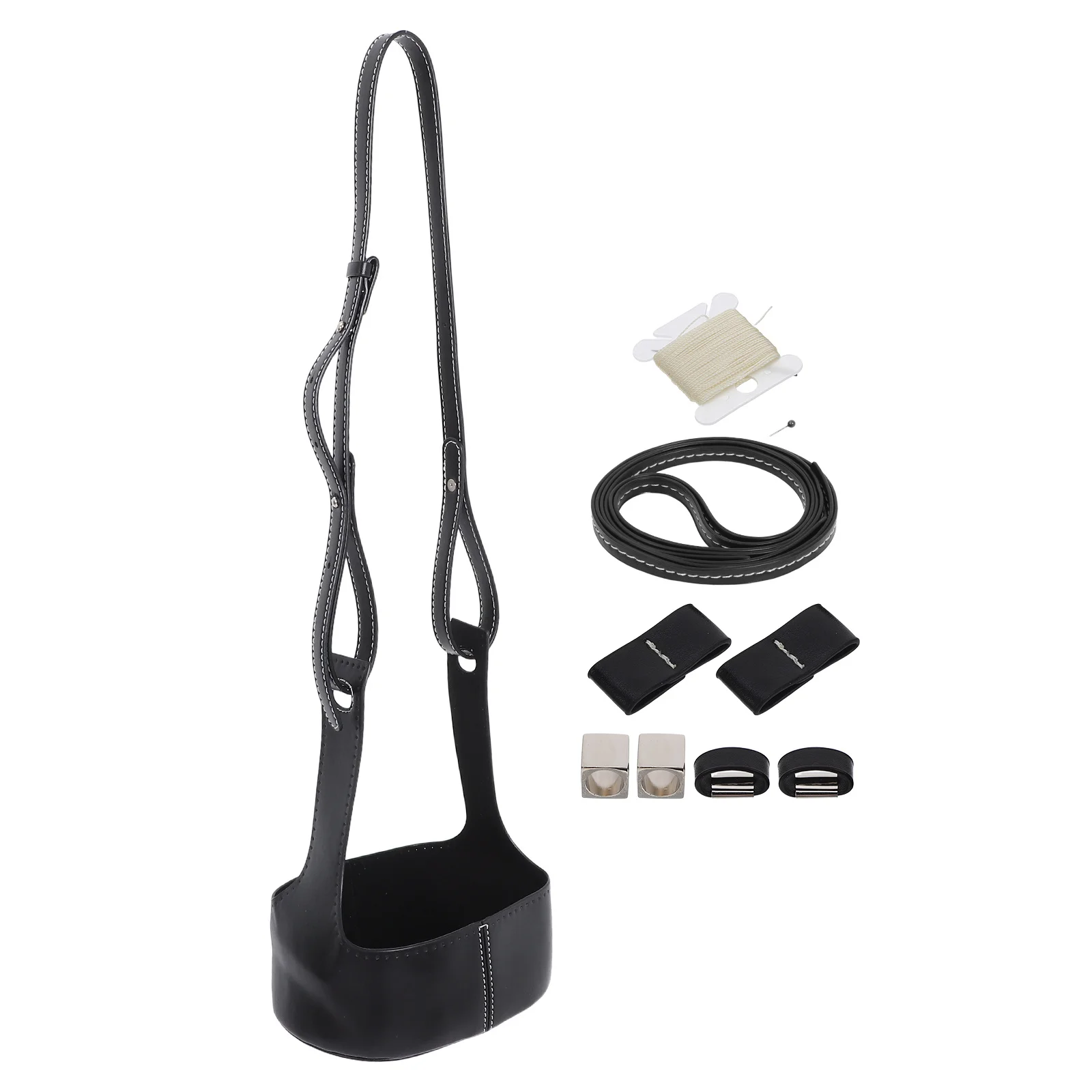 

1Set Handwoven DIY Bucket Bag Kit Drawstring Closure Lightweight Crossbody Purse for Women Summer Travel Casual Gatherings