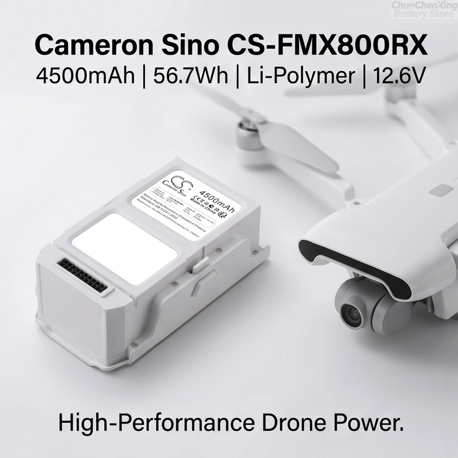 Cameron Sino 12.6V 4500mAh Drones Replacement Battery for FIMI DC02A5 X8 SE 2020 FMWRJ03A6