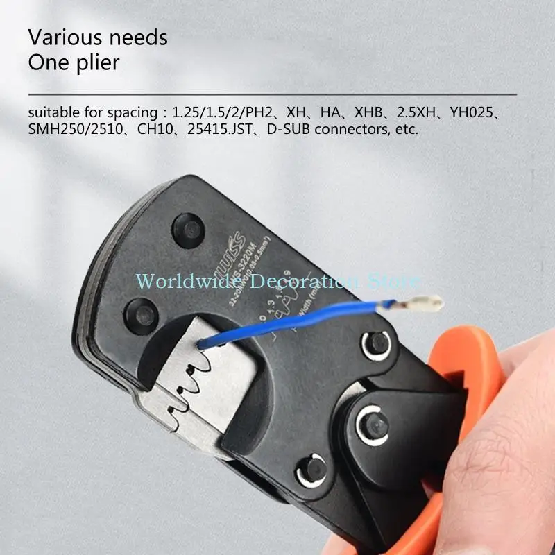 

Q39B Ratchet Terminal Crimper 1,25 мм шаг 1,0 Плозослойки 1.54