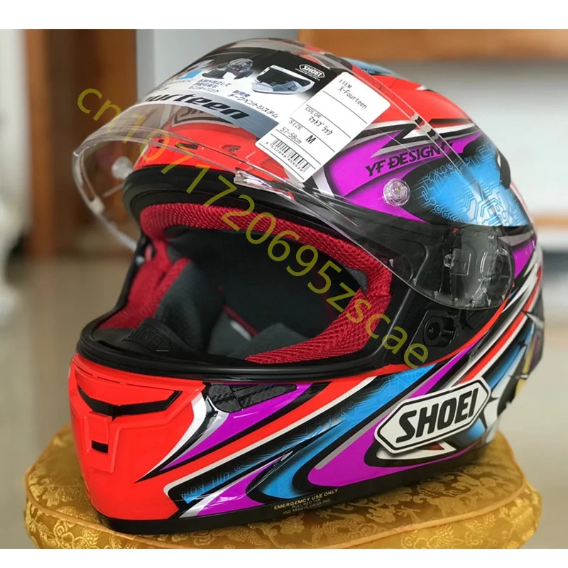 Motorcycle Full-face Helmet SHOEI X-14 Helmet X-SPIRIT III X-Fourteen Sports bicycle racing helmet  Purple Kato DAIJIRO TC-1