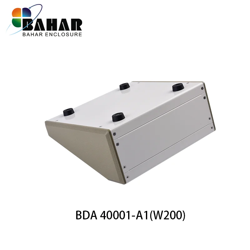 1 PCS Bahar Enclosure Iron Case Wire Junction Box Instrument Shell Sloping Cover Desk Top Enclosure SIZE 200X90X200MM BDA 40001