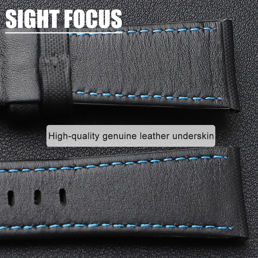 22MM 24MM 26MM Watch Starp for Panerai Luminor GMT Submersible Luminor Due Luna Rossa Waterproof Nylon Watch Band Watchband