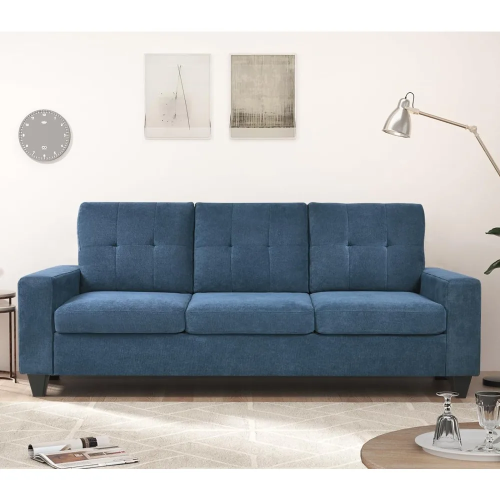 

Sofa with Square Armrest,Comfy Sofa Couch with Extra Deep Seats,3 Seater Sofas,Couch for Living Room Apartment Lounge,sofa Bed