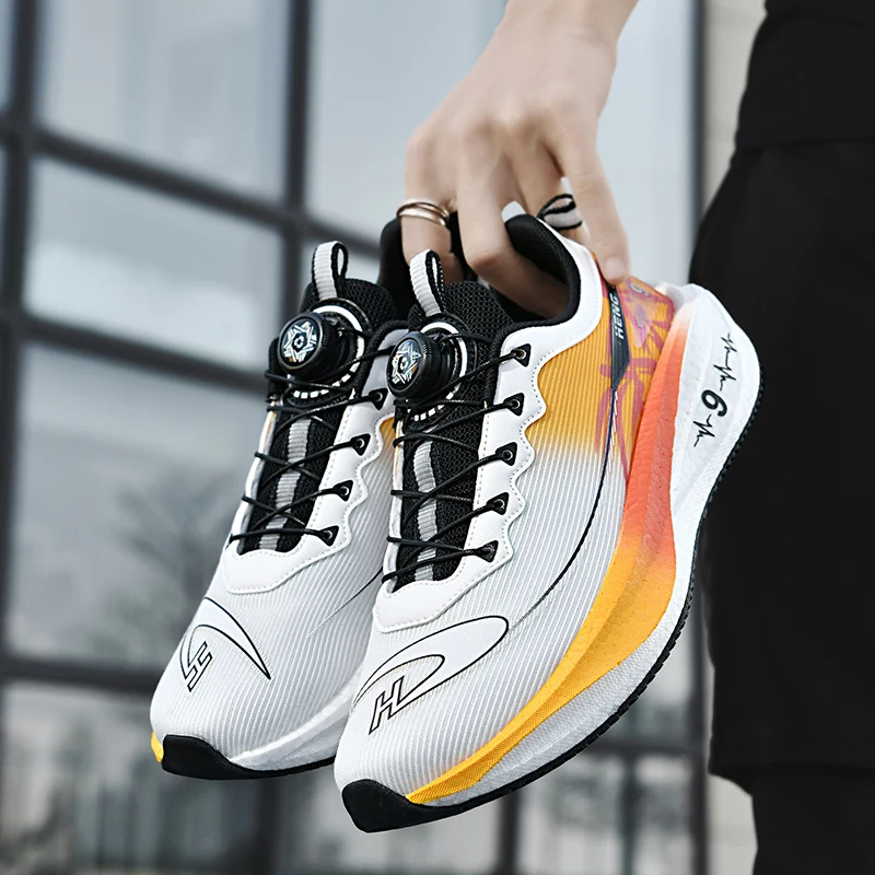New professional carbon sports training shoes Outdoor non-slip shock-absorbing tennis shoes Summer men's running shoes