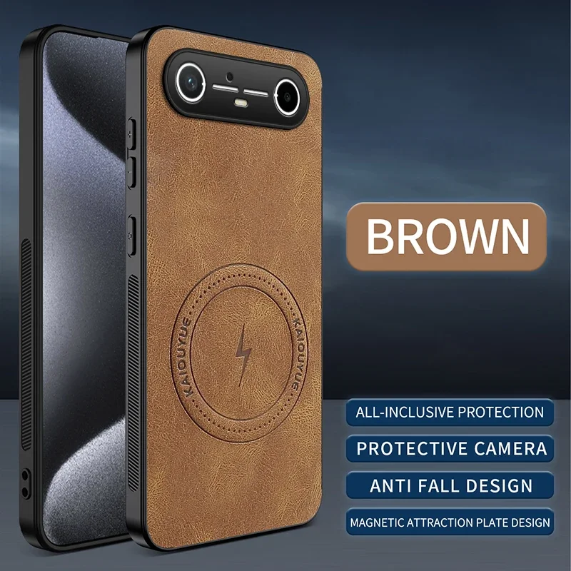 ل Tecno Pova سليم موضة البرق الجلود غطاء من السيليكون ل Tecno Pova سليم المغناطيسي اللاسلكية تهمة غطاء مقاوم للصدمات #6