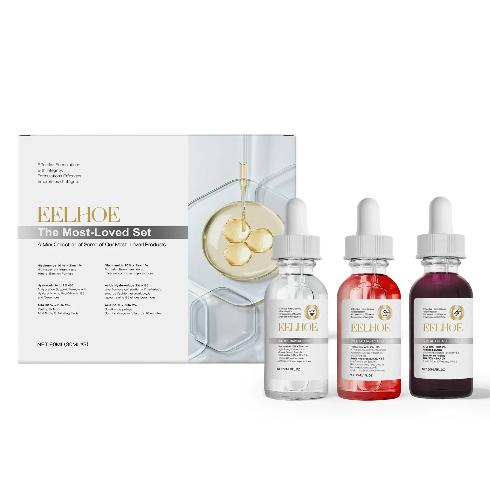 Facial Cleansing and Acne-repairing Skin Care Kit: Deep Pore Cleansing Lightening Acne Scars and Spots Long-Lasting Moisturizing