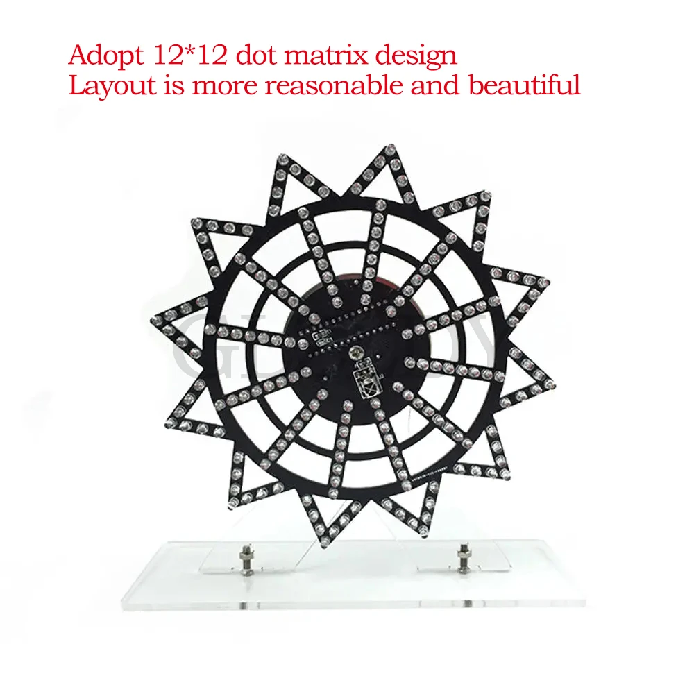 Nhiều Màu Sắc Hoạt Hình Âm Nhạc LED Quang Phổ Điện Xoay VỢT CẦU LÔNG Diy Bộ Linh Kiện Điện Tử Diy Hàn Sản Xuất Các Bộ Phận