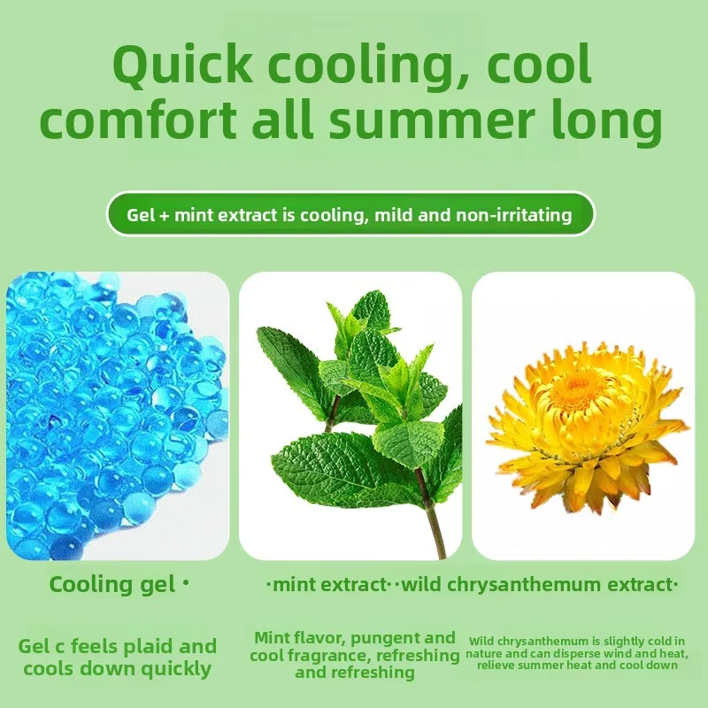 6 Pcs Baiyunshan Cooling Gel Patches - Fever Relief for Kids & Adults, Soothing Hydrogel for Summer Heat