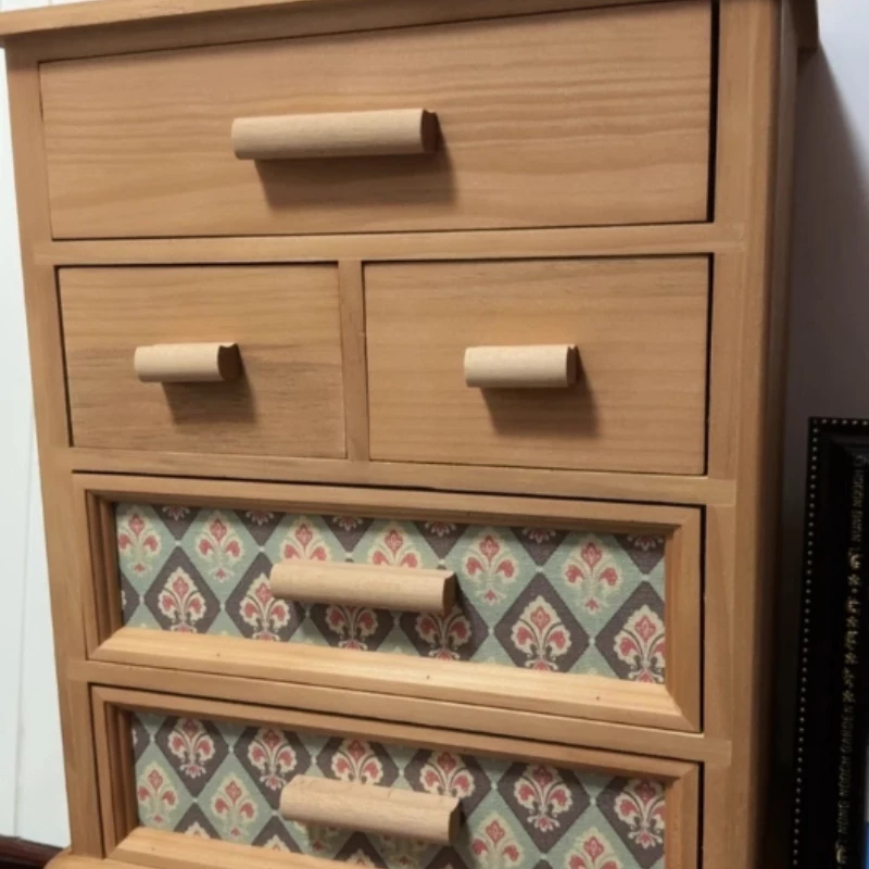 

Vintage Desktop Storage Box, Mid-Century Small Drawer Organizer, Wooden Desk Organizer, Retro Multi-Drawer Storage