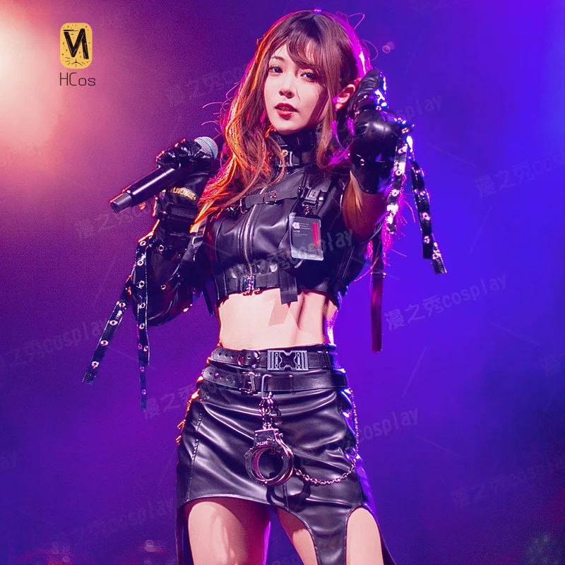 

HCos Love and Deepspace Walking in the Night Shade Cosplay Costume and Accessories Sexy Woman Fancy Outfit