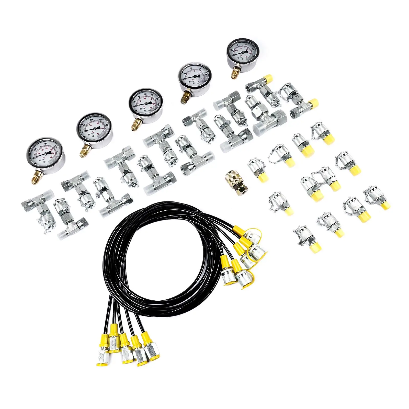 AP03 طقم اختبار الضغط الهيدروليكي، طقم اختبار الضغط الهيدروليكي للحفارة 10/100/250/400/600bar 150/1500/4000/6000/9000PSI